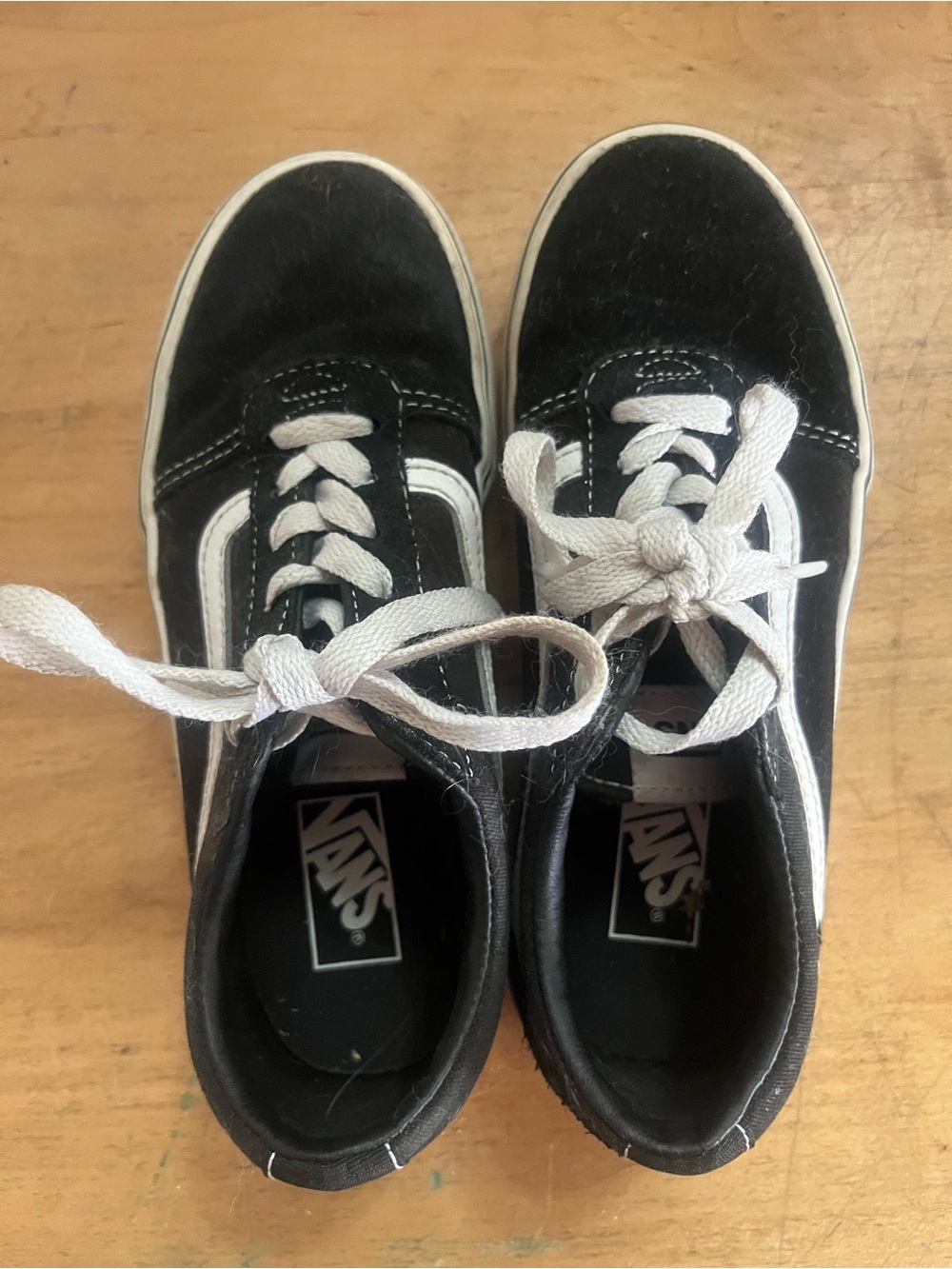 Vans Black & White Low-Top Skate Sneakers